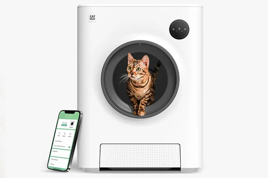 automatic self cleaning cat litter box